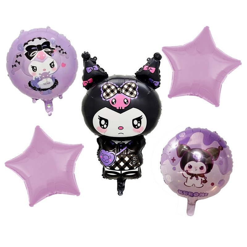 بادکنک فویلی طرح کرومی کد DB23 مجموعه 5 عددی