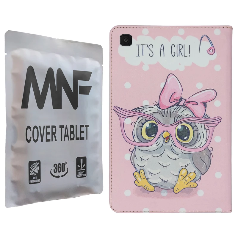 کیف کلاسوری ام ان اف طرح جغد فانتزی کد M-061 مناسب برای تبلت سامسونگ Galaxy Tab A 8.0 2019 T290 / T295