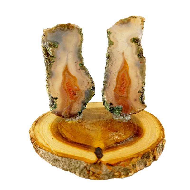 سنگ راف عقیق مدل YVB67 مجموعه دو عددی 