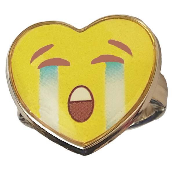 انگشتر دخترانه طرح استیکر کد 023