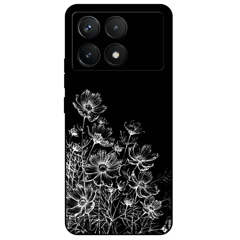 کاور مگافون طرح گل مدل 7274 مناسب برای گوشی موبایل شیائومی Poco X6 Pro  
