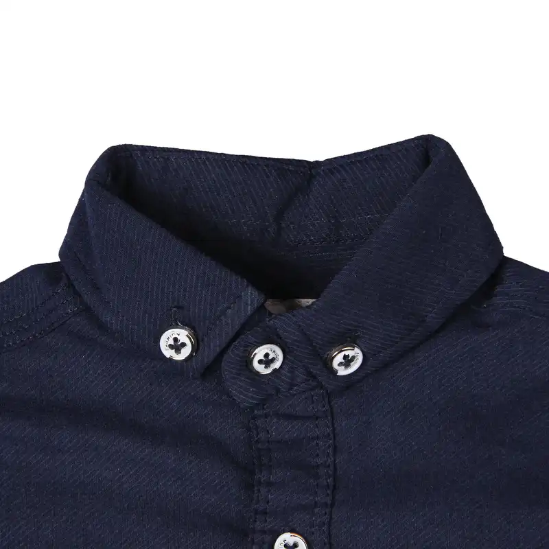 پیراهن آستین کوتاه پسرانه خزین مدل گلدوزی