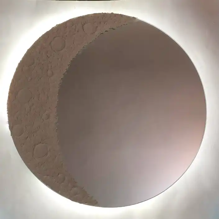 آینه بک لایت مدل ماه کد 1