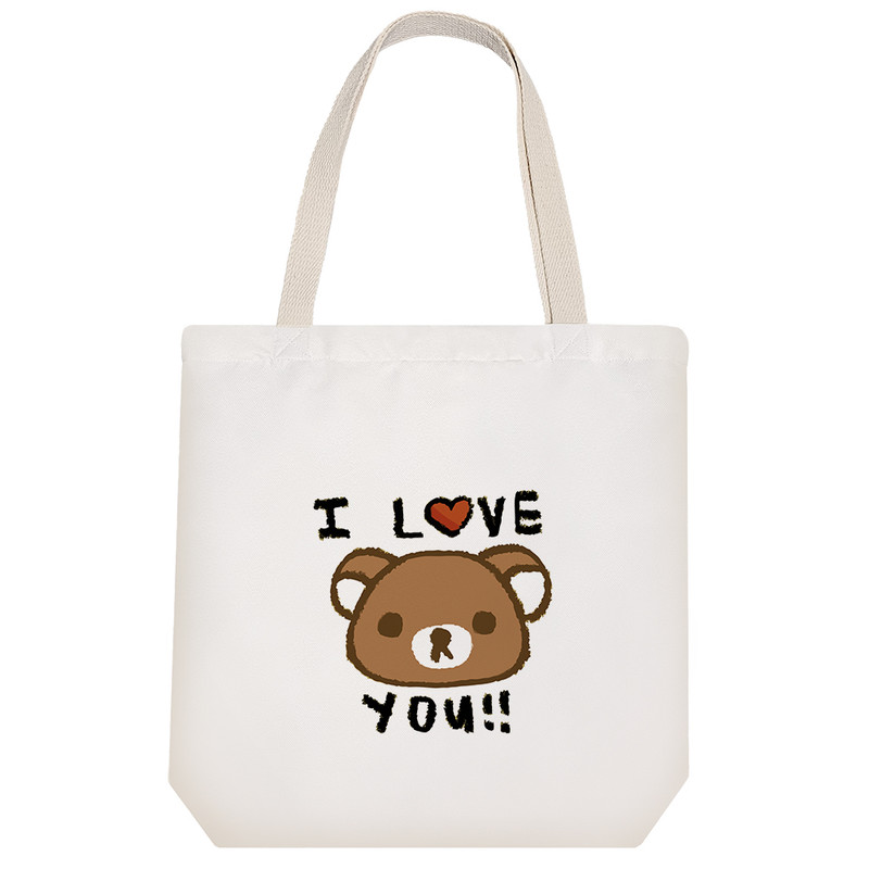 ساک خرید پارچه ای خندالو طرح خرس مهربان مدل توت بگ کد 8377