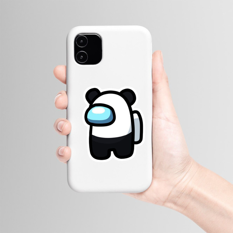 استیکر لپ تاپ و موبایل بووم طرح امانگ آس مدل Panda کد MR30