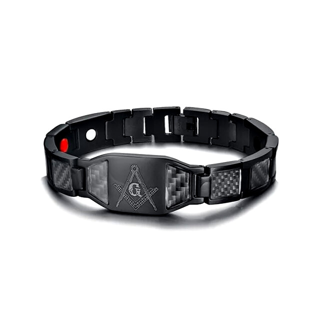 دستبند مغناطیسی مردانه مدل fiber carbon کد x33 دستبند مغناطیسی مردانه مدل fiber carbon کد x33