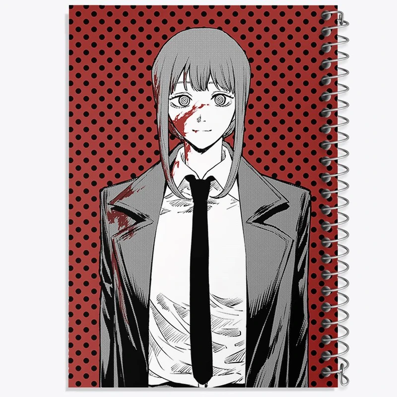 دفتر نت موسیقی 50 برگ خندالو مدل ماکیما انیمه مرد اره ای Chainsaw Man کد 17947