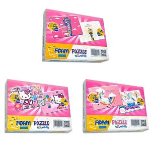 پازل 24 تکه فنسی طرح شخصیت های کارتونی مدل دخترانه بسته 3 عددی