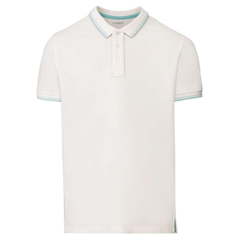 پولوشرت آستین کوتاه مردانه لیورجی مدل هاوایی کد LuxHawaii2022 رنگ سفید