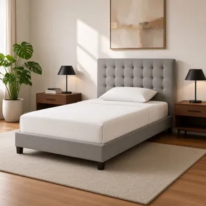 تخت خواب ملامینه یک نفره مدل نیلی سایز 90×200 سانتی‌متر