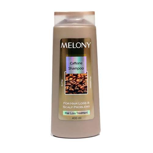 شامپو ضد ریزش مو ملونی مدل کافئین حجم 400 میلی لیتر