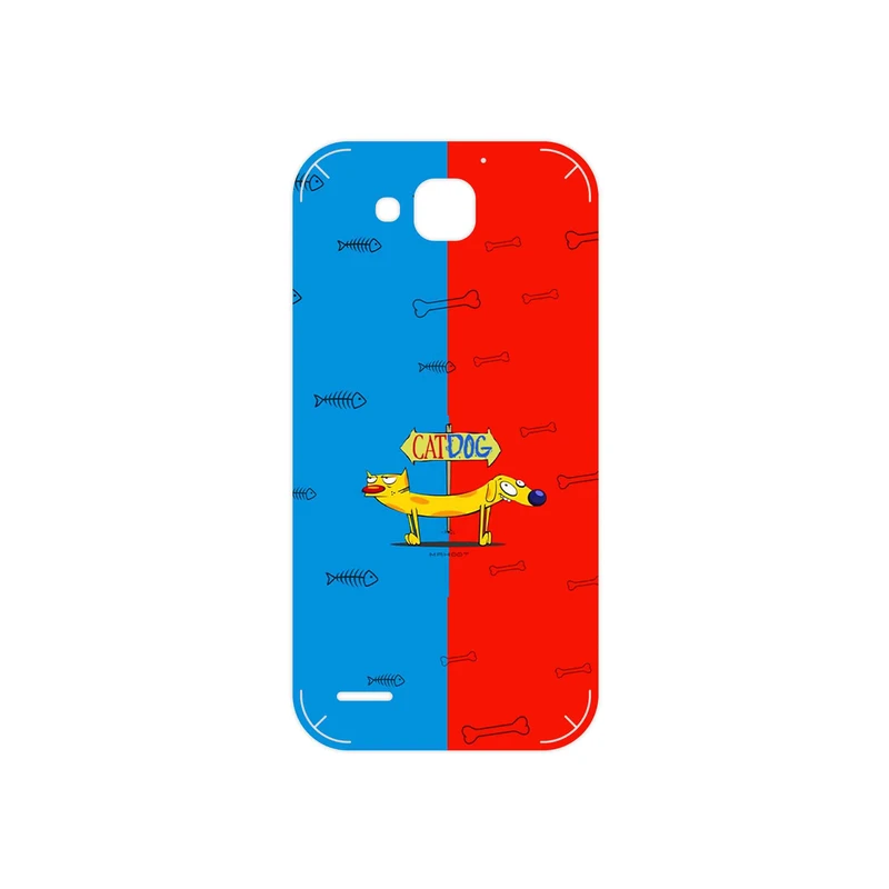 برچسب پوششی ماهوت مدل CatDog مناسب برای گوشی موبایل هوآوی Ascend G750