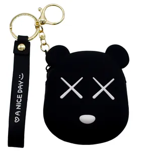 کیف هندزفری رامیلا طرح فانتزی خرس مدل Black-Bear-X-eye