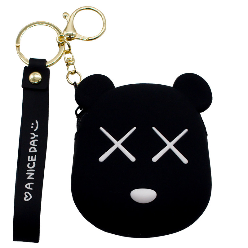 کیف هندزفری رامیلا طرح فانتزی خرس مدل Black-Bear-X-eye