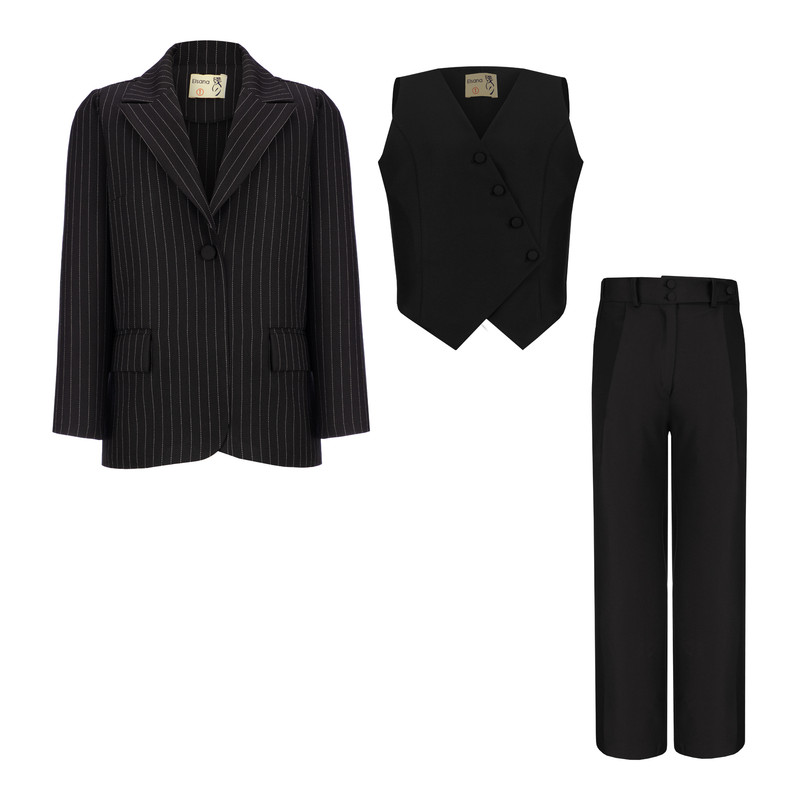 ست 3 تکه لباس زنانه السانا مدل بابونه کد 214001