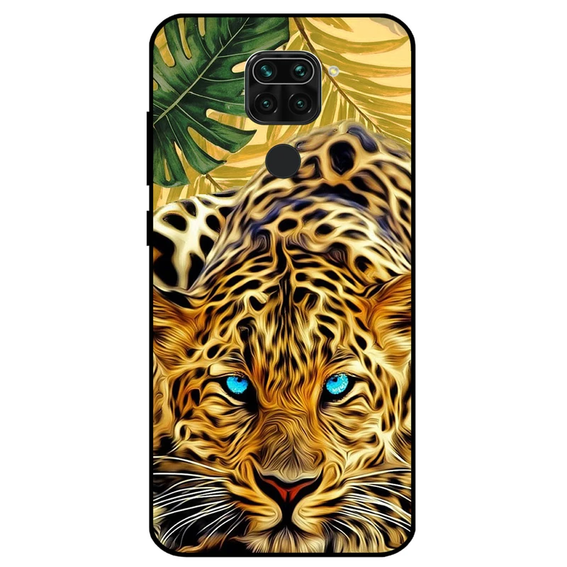 کاور مگافون طرح پلنگ مدل 7455 مناسب برای گوشی موبایل شیائومی Redmi Note 9 / Redmi 10x 4G