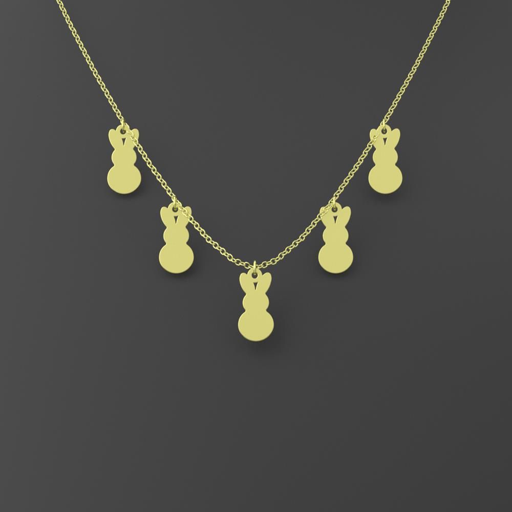 گردنبند طلا 18 عیار زنانه مدوپد مدل خرگوش کد RNA10599 - - 4