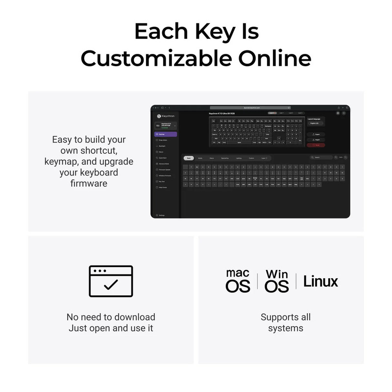 کیبورد بی سیم گیمینگ کیکورن مدل K10 Ultra 8K Brown Switch