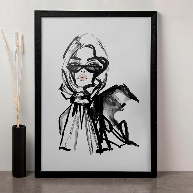 تابلو صبا طرح مدل پرتره کد HAP1756