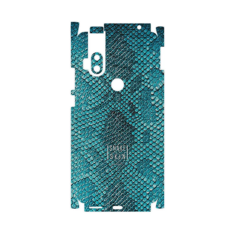 برچسب پوششی ماهوت مدل Blue Snake Skin-FullSkin مناسب برای گوشی موبایل موتورولا One Hyper