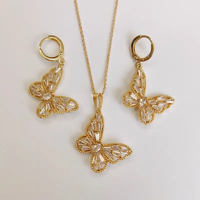 نیم ست زنانه وای اس ایکس مدل جواهری پروانه