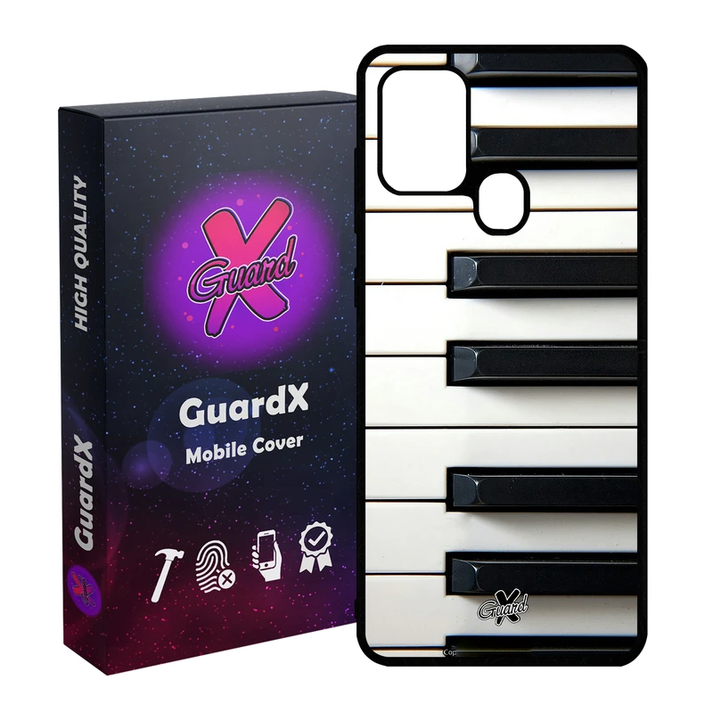 کاور گارد ایکس طرح Piano مدل Glass10101 مناسب برای گوشی موبایل سامسونگ Galaxy A21s