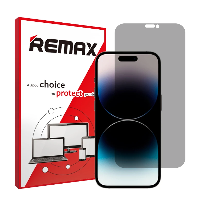 محافظ صفحه نمایش حریم شخصی ریمکس مدل HyPRV مناسب برای گوشی موبایل اپل iPhone 14 Pro Max