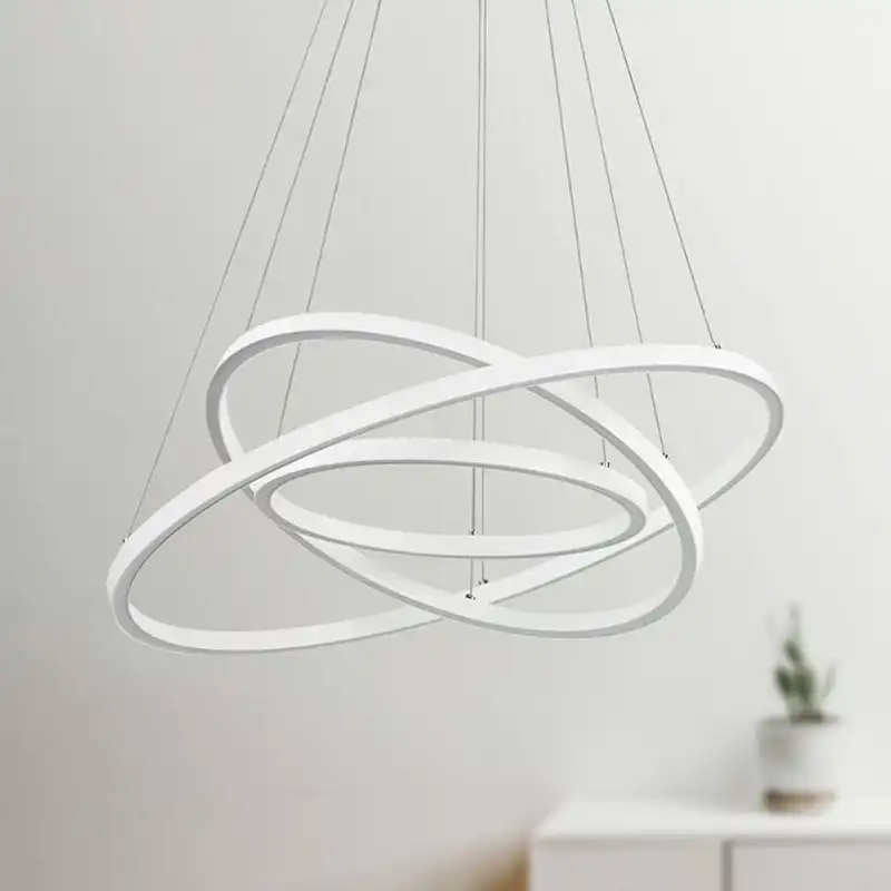 لوستر چشمه نور مدل مدرن سه حلقه کد L6345