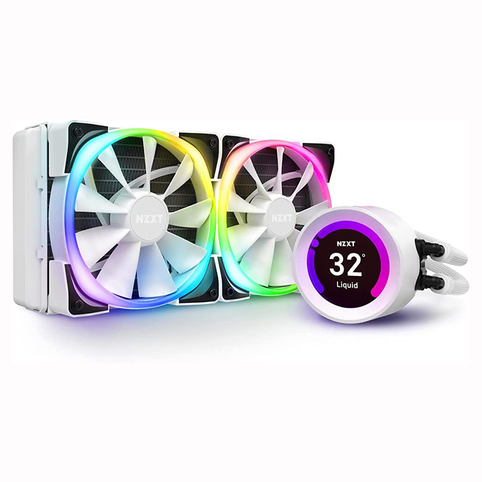 سیستم خنک کننده آبی ان زی ایکس تی مدل KRAKEN Z53 RGB WHITE