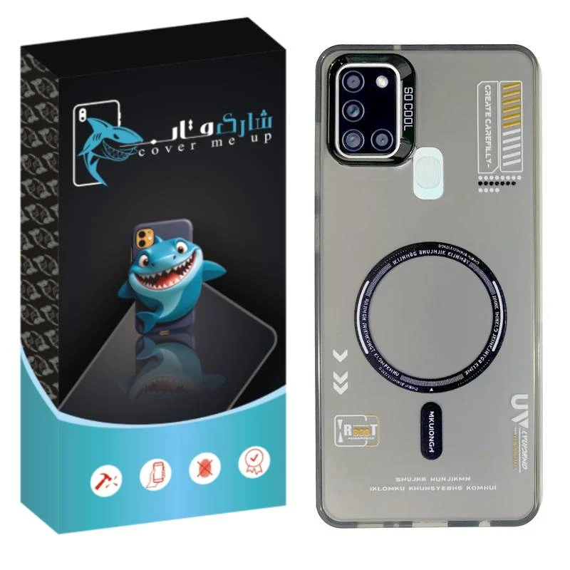 کاور شارک قاب مدل SO COOL طرح UV مناسب برای گوشی موبایل سامسونگ Galaxy A21s