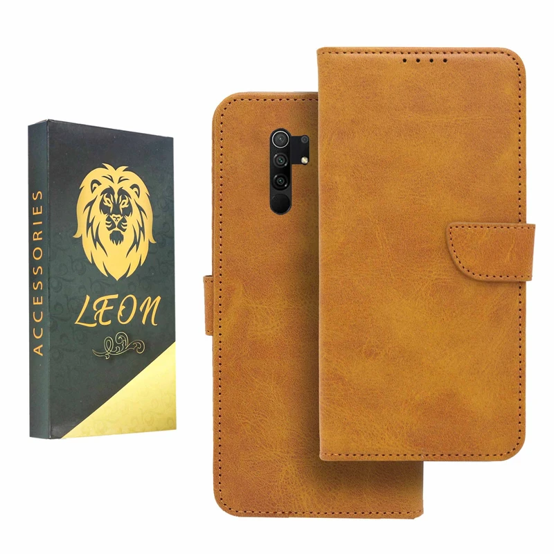 کیف کلاسوری لئون مدل Khoshi مناسب برای گوشی موبایل شیائومی Redmi 9 Prime 
