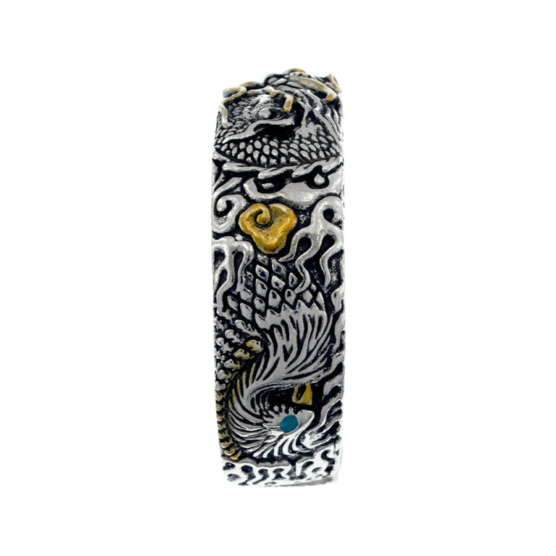 دستبند مردانه طرح اژدها و عقاب و شیر کینگ