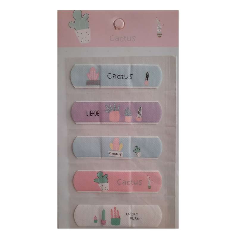 چسب زخم طرح کاکتوس کد 5502 بسته 5 عددی