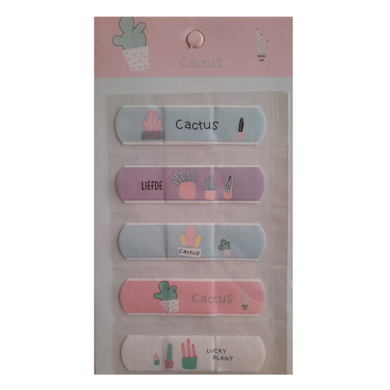 چسب زخم طرح کاکتوس کد 5502 بسته 5 عددی