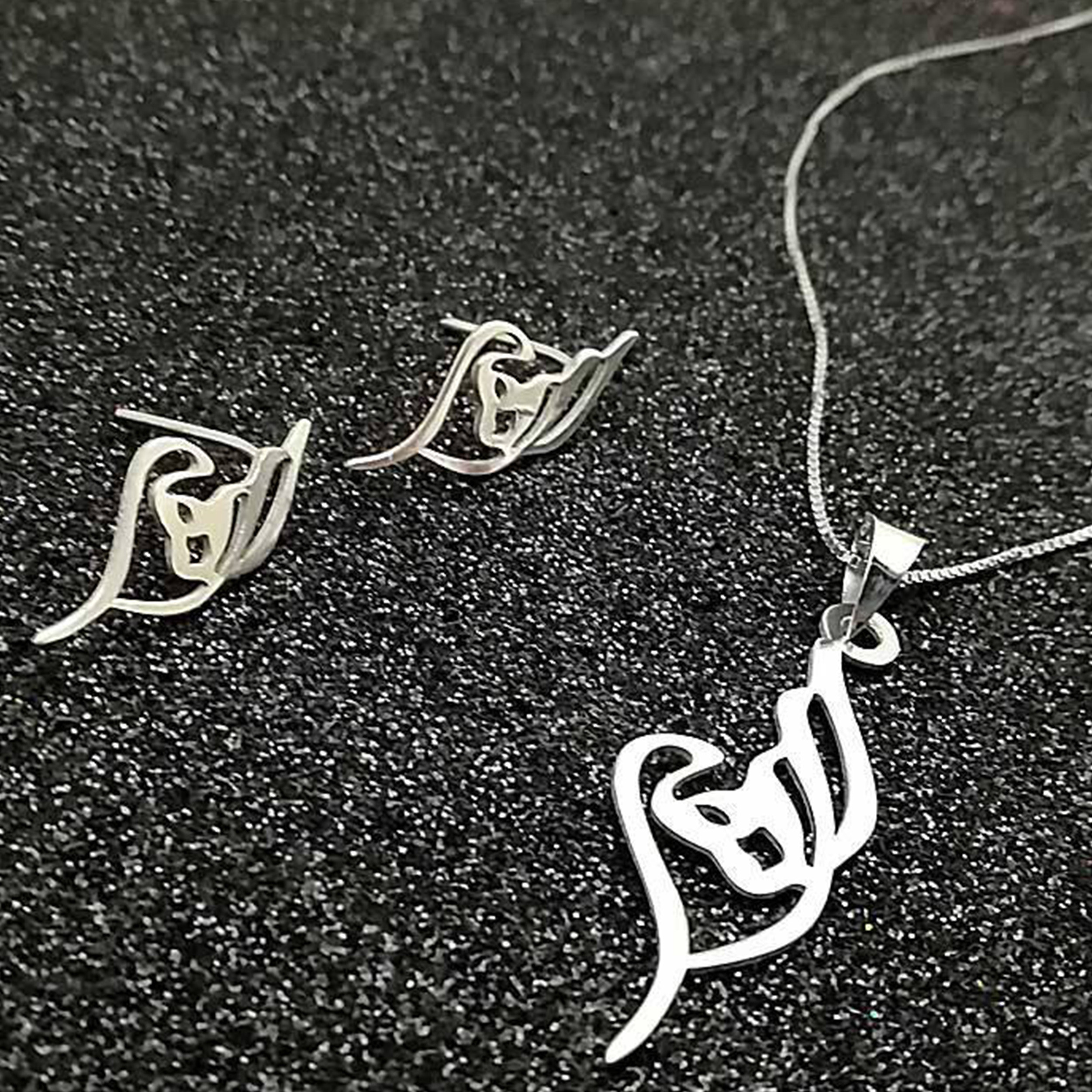 نیم ست نقره زنانه مدل اسم الهه کد AB002 نیم ست نقره زنانه مدل اسم الهه کد AB002