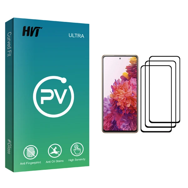 محافظ صفحه نمایش اچ وی تی مدل PV glass مناسب برای گوشی موبایل سامسونگ Galaxy S20 FE بسته سه عددی