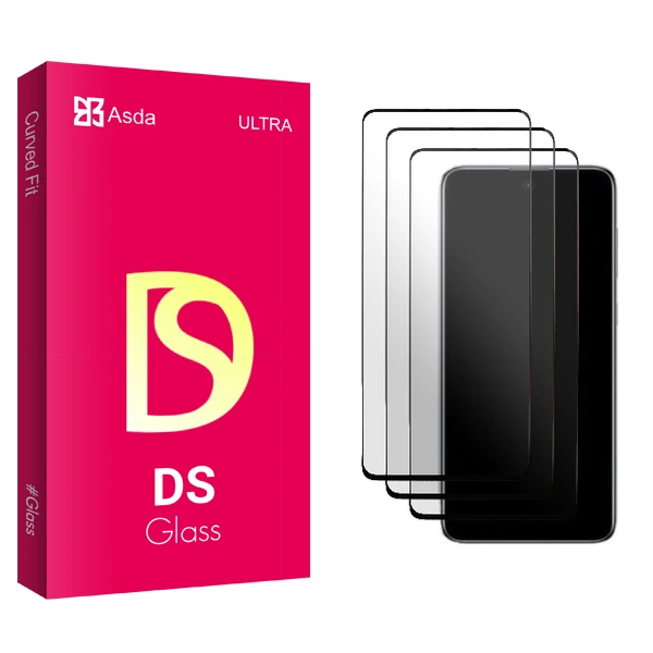 محافظ صفحه نمایش سرامیکی آسدا مدل DS Glass NEW مناسب برای گوشی موبایل سامسونگ Galaxy A73 5G بسته سه عددی
