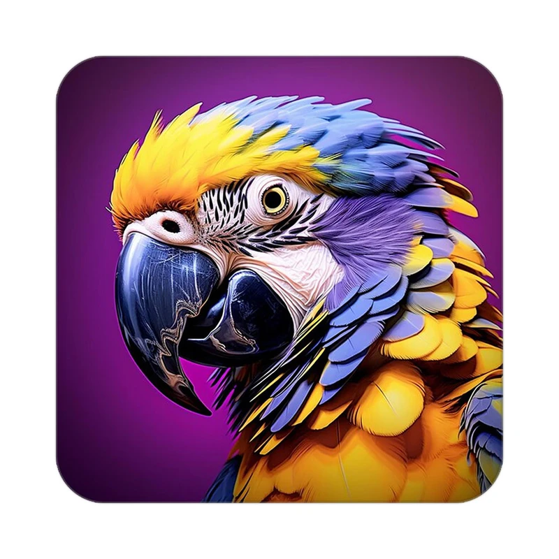 زیر لیوانی کاکتی طرح حیوانات رنگی مدل mp26495