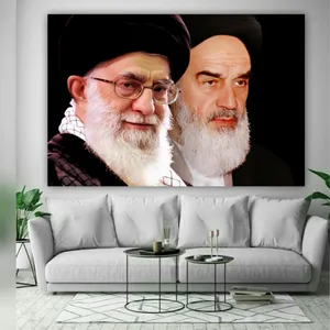 پوستر دیواری طرح رهبر معظم و امام خیمنی (ره) مدل SDB405