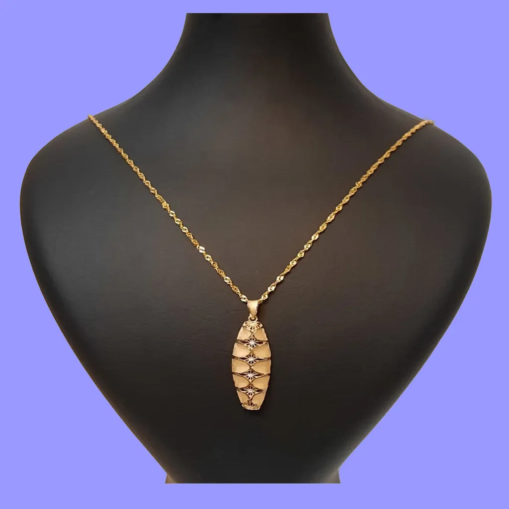 گردنبند طلا 18 عیار زنانه گالری یارطلا کد PL18+Z