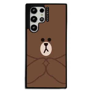 AKAM AMCWSGS22U-BROWN1 Cover For Samsung Galaxy S21 Ultra