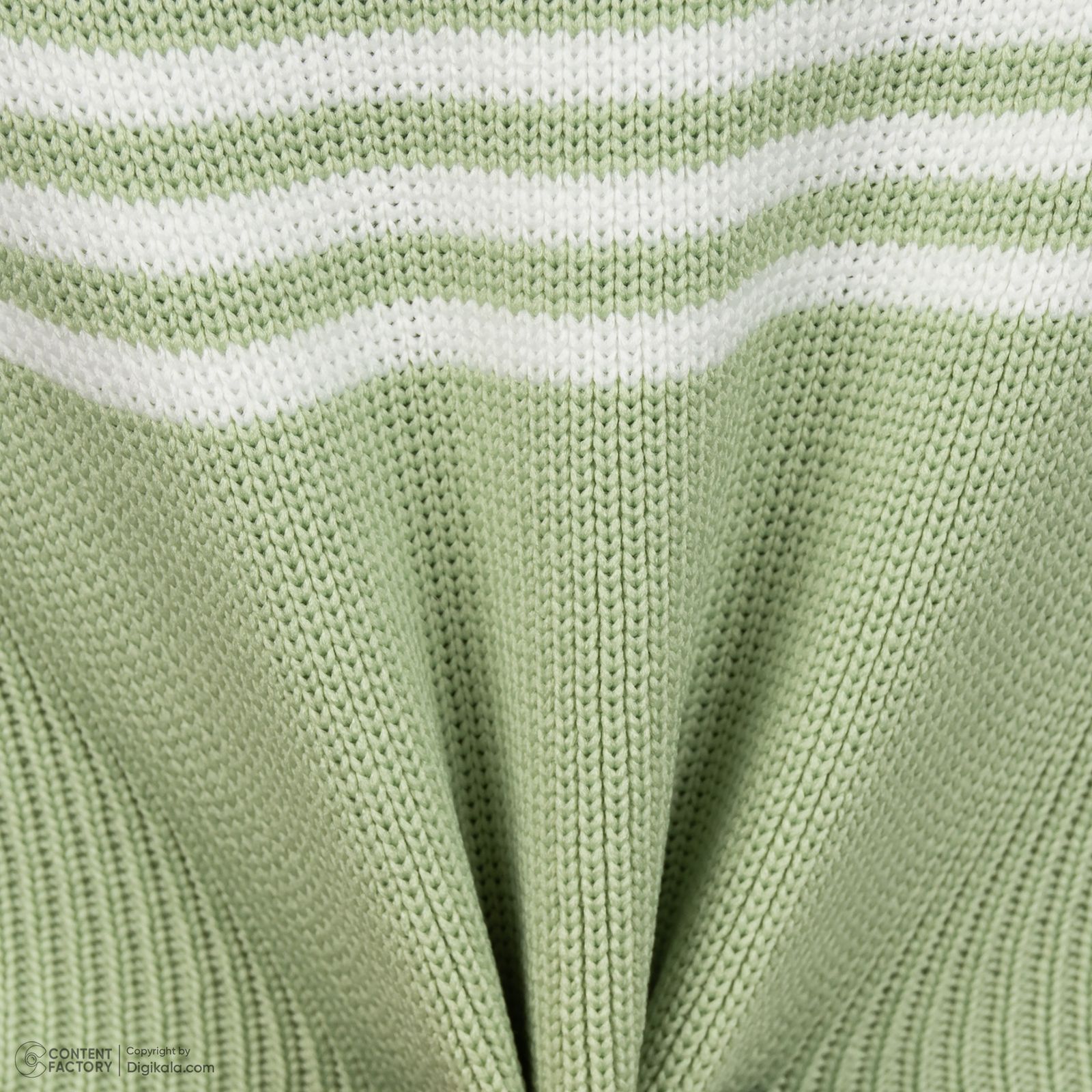 تاپ بافت زنانه نیزل مدل 208 رنگ سبز -  - 6