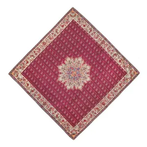 رومیزی ترمه عدل کشمیر طرح گل فرنگ مدل z1