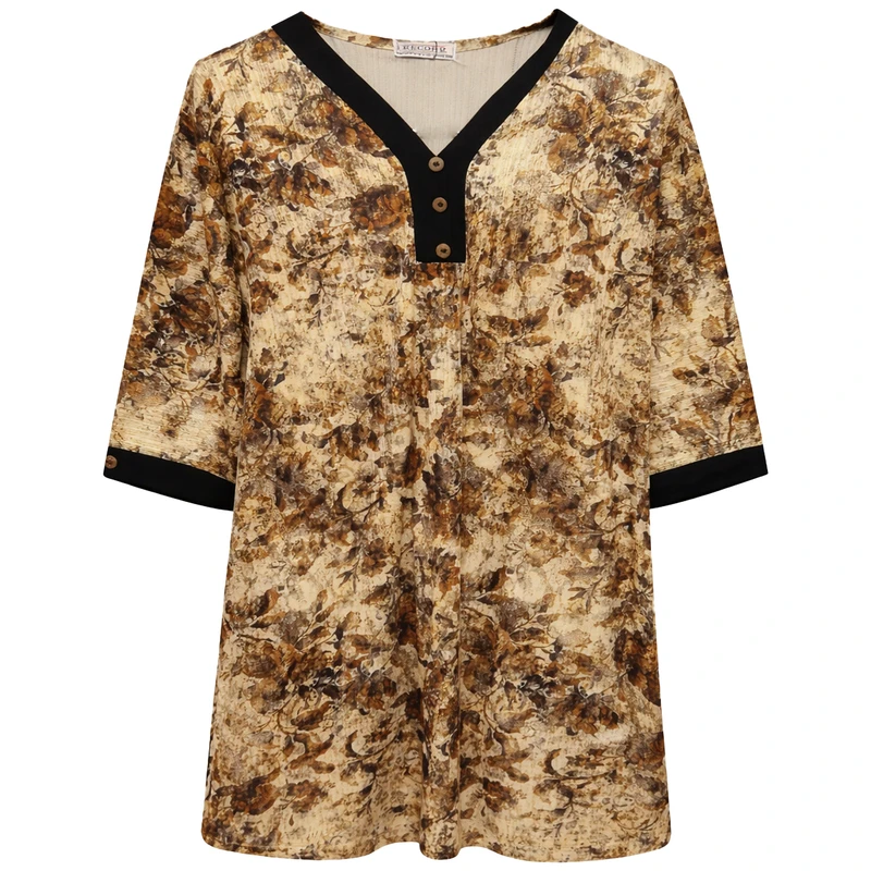 بلوز آستین کوتاه یقه هفت زنانه مدل جورجیا کد 9