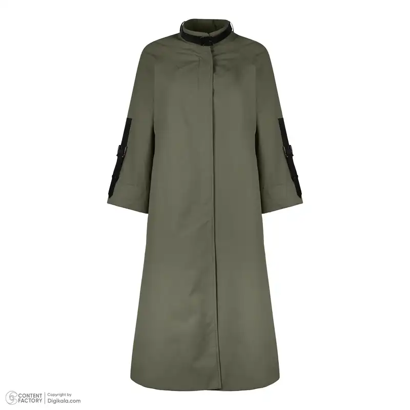 بارانی زنانه عصر جدید مدل 4007-7 رنگ زیتونی