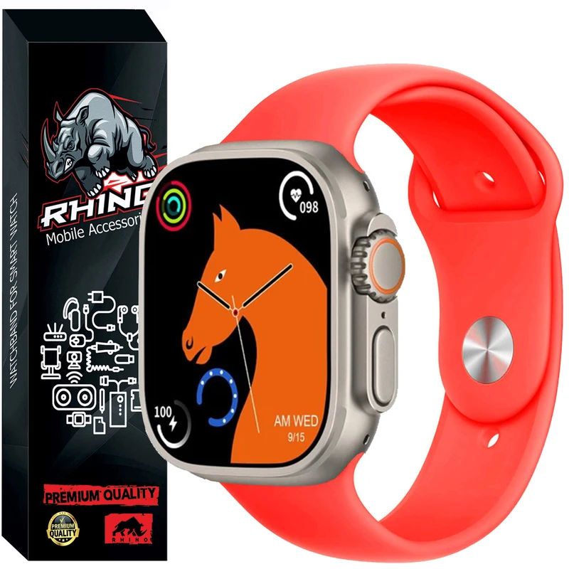 بند راینو مدل Silicone مناسب برای ساعت هوشمند اسمارت T900 Ultra