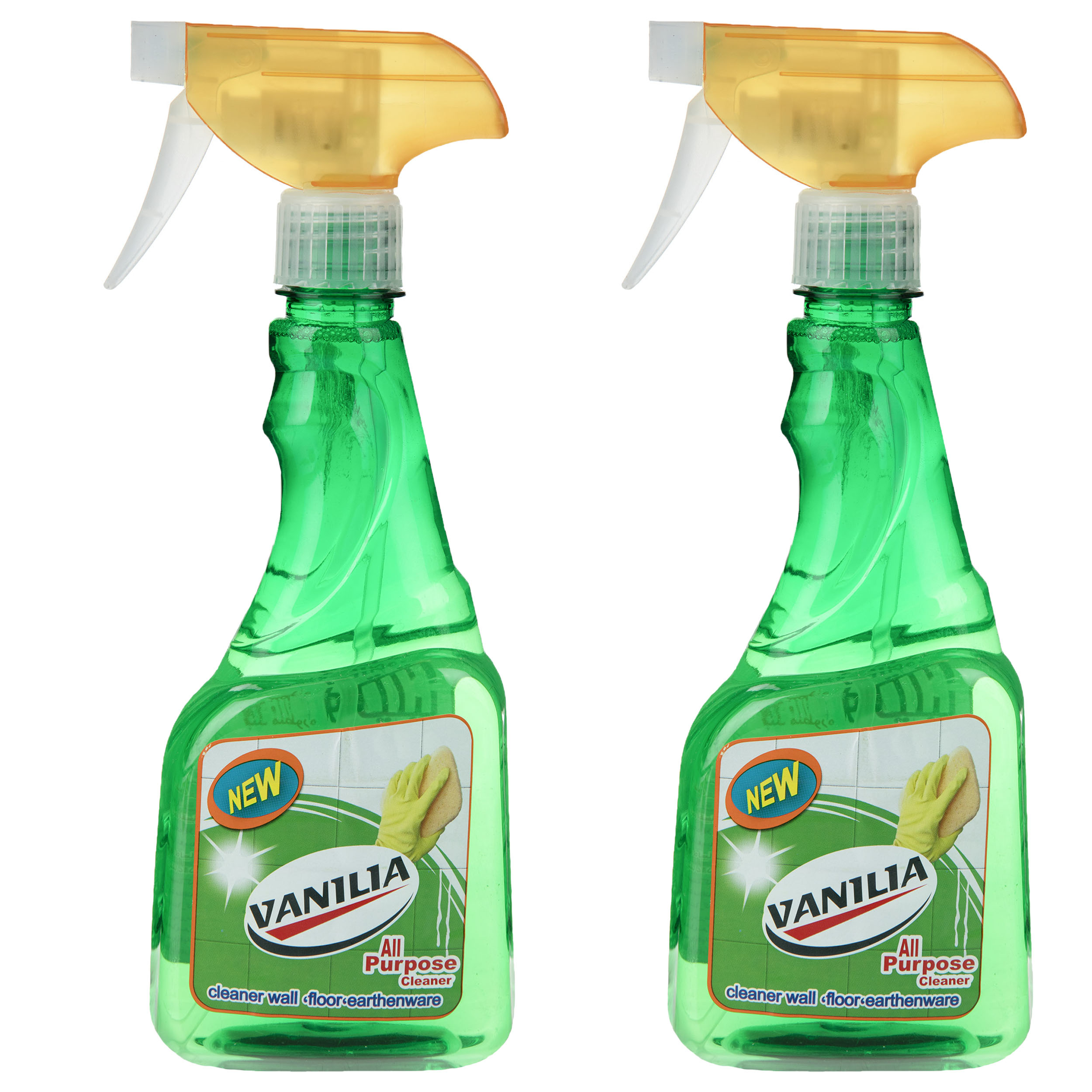 اسپری پاک کننده وانیلیا مدل Green حجم 500 میلی لیتر بسته 2 عددی