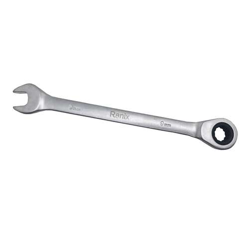 آچار جغجغه ای یکسر تخت و یکسر رینگی رانیکس کد JVRT009 سایز 9 میلیمتر 