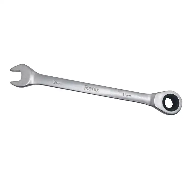 آچار جغجغه ای یکسر تخت و یکسر رینگی رانیکس کد JVRT009 سایز 9 میلیمتر