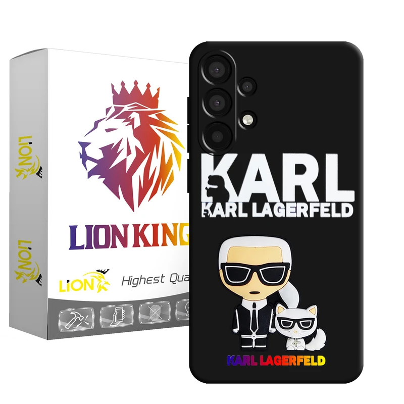 کاور لاین کینگ مدل مرد وگربه 3D مناسب برای گوشی موبایل سامسونگ Galaxy A32 4G